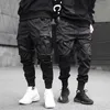 Pantalons pour hommes rubans Harem Joggers hommes Cargo Streetwear 2023 Hip Hop poches décontractées piste mâle Harajuku mode pantalon 230630