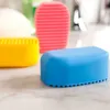 2024 Brosse à shampoing en silicone Brosses de nettoyage magiques Serviettes de bain Brosse pour le corps Ceinture de bain Exfoliant Lavage Outils de peau Brosses de nettoyage pour vêtements