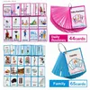 2 sets bébé apprentissage des cartes de poche flash en anglais