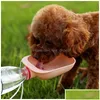 Hundskålar matare reser vattenflaska bärbara husdjur hundar flaskor dricksvatten matare för hundar katt dhwua