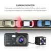 DVR's Dash Cam Camera voor en achter AUTO DVR Auto Videorecorder Voertuig Black Box FULL HD 1080P Nachtzicht Driver RecorderHKD230701