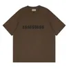 Męskie koszulki dresowe T-shirty Tee Tshirt Silikonowe flokowanie List T-shirty z nadrukiem dla mężczyzn i kobiet 100% bawełna Krótki rękaw Główna ulica rozmiar S-XL ESS Top Qualit