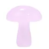 Natural Crystal Rose Quartz Carved Mushroom Shape Gemstone Charm Plant Style Pendant Home Decoration Accessories