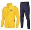 Empoli F.C. Combinaison d'entraînement à manches longues et fermeture éclair complète pour hommes et enfants adultes Ensemble de vêtements de sport de plein air et de loisirs Maillots Vêtements de sport de jogging