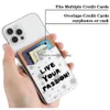 Sublimation Blanks Blank Phone Card Holder Pu Leather Mobile Wallet Adhésif Téléphones portables Cartes de crédit Manches Stic Dhz1W