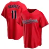 Honkbal wielershirts Cleveland Man 11 Ramirez Indians Gimenez 57 Shane Bieber Myles Straw Steven Kwan Cal Quantrill Emmanuel Clase Tris