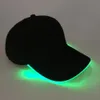 Bollmössor mode unisex hatt led lysande baseball hatt julfest toppade mössa sport mössor i sommar kvinnor män hat 230630