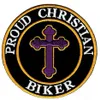 Stolt kristen cyklist broderad patch järnsväg på t-skit eller jacka påse hatt cap ect hög quanlity288w
