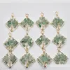 Charms Natural Green Avventurina Stone Tree Of Life Ciondoli avvolti in filo fatti a mano per collana di gioielli Marcatura Drop Delivery Finding Dhqtx