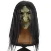 Маски для вечеринок Old Man Horror Mask Halloween Party Carnival Full Head Latex Mask Adult 3D Simulation Witch Cosplay Mask Halloween Scary Props 230630