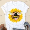 T-shirt femme manches courtes abeille élégante douce t-shirts dessin animé vêtements printemps été femme t-shirt dames mode T graphique t-shirt 230630