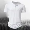 Men's Polos Summer High Quality Men Short Sleeve T Shirt for Henley Collar Polo Mens Casual Solid Color Shirts US Size S2XL 230630