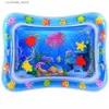 Sea Animal Print bébé tapis de jeu gonflable jouet pour bébé pour nouveau-né garçon fille eau divertissement jouer natation parent-enfant Inte L230518