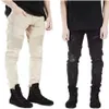 Hele-rock star kleding designer broek slp blauw zwart vernietigd herenbroek slanke denim rechte biker skinny broek mannen rippe231j