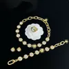 Émail beauté tête saphir résine embellissement labyrinthe chaîne épaisse collier Bracelet boucle d'oreille bague en laiton Banshee luxe claviculaire Neckchai bijoux HMSV003