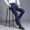 Men's Pants Men Suit 2023 Spring Dress Straight Business Office Trousers Mens Formal Male Black 230630