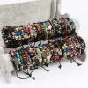 Wholesale Bulk Mix Styles Metal Leather Cuff skull punk rock sport Bracelets Mens Womens Jewelry Party Gifts