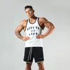 Herren Tank Tops Sommer Fitness Basketball Training Laufweste Gym Trend Reine Baumwolle Atmungsaktiv Ärmellos Sport Marke Weiß 230630