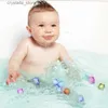 Luminous LED Ice Cubes Baby Bath Toys Glowing Party Flash Ball Christmas Halloween Festival Glow In The Dark Party Supplies L230518