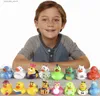 10 Pcs/set Baby Bath Toys for Kids Cute Animals Swimming Water Toys Soft Rubber Float Squeeze Ducks Kids Wash Play Funny Gift L230518