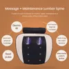 Back Massager Electric Pulse Moxibustion Back Massager Vibration Heating Lumbar Waist Traction Airbag Therapy Cushion Massage Relief Pain 230630