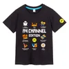 Ensembles de vêtements Merch A4 Lamba Cartoon Print T-shirts Été Coton Garçon Fille Manches Courtes TShirts Casual Enfants Tees Costume Tops Mignon Cadeau 230630