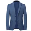 Abiti da uomo Blazer Giacche da abito casual Blazer da uomo Matrimonio Blu Slim Fit Outwear Oversize Monopetto Elegante Cappotti di lusso Coreano 230630