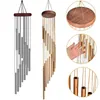 Dozen Muzikale windti -pijp 12 buizen windgong goud/Sier Bells Decor voor woonslaapkamer Dining Coffee Shop Wind Chimes Tubes