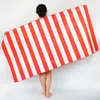 Tryckt randig strandhandduk Foreign Trade Beach Microfiber Beach Handduk snabbtorkande badhandduk