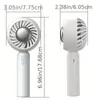 1 Pc Handheld Fan With Ice Cooling Mode Portable Cooling Fan Rechargeable Personal Fan That Blows Cold Air For Home Office Outdoor Travel