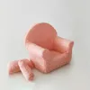 Keepsakes Fashion Vintage Baby Souvenirs Solid Color borns Po Props Chair Window Sofa Infant Pography Furniture 230701