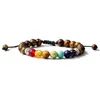 Beaded Tiger Eye Armband Justerbara 8mm Strands for Yoga Healing NCE - MENS OCH WOMENS 7 CHAKRA SMYCKE LEVERING ALLE