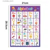 20 temi Bambini che imparano i giocattoli inglesi Aula scolastica poster A4 educativi Decorazione grandi carte Wall Sticker L230518