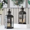 Candle Holders Vintage Nordic Holder Lanterns Candles Aesthetic Hanging Lantern Iron Black Home Decor Wedding Room Decoration 230701