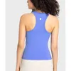 Tank Top Ebb ll Women's Sports Fiess Pad Yoga Vest High Elastic Nude Feeling Fabric Y-Type Beautiful Back Back Backable Running Sports Top