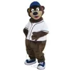 Il corpo pieno della nuova mascotte del liceo del costume della mascotte dell'orso di sport per adulti puntella l'attrezzatura