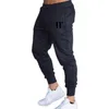 Mäns byxor solid casual mens casual Slim fit Tracksuit Sports Solid Male Gym Cotton Skinny Joggers Sweat Trousers 230630