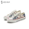 shoes Josiny 2022 Women's Shoes Canvas Sneakers for Ladies Lace Up Sports Shoes for Girls Cartoon Bear Comfortable