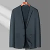 Herenpakken Blazers Plus Size Lente Zomer Dunne Shi Ijs Zijde Ademend Stretch Casual Pak 7XL Jas 8XL 140KG 230630