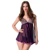 Intieme Lingerie Sexy Transparante Jurk Ondergoed Vrouwen Nachtkleding Sexy Lingerie Kanten Jurk En G-String Plus Size M Tot 4XL 15195d