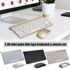 マウスRary Mini Wireless KeyboardとMouse Setは、旅行に適したコンピューターApple PC用の防水2.4GHz