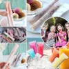 Ice Cream Tools 200PCS Popsicle Bags DIY Ice Pop Bags For Yogurt Ice Candy Otter Pops Freeze Pops Disposable Popsicle Pouches With Green Funnel 230630