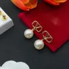 Moda luksusowe kolczyki Pearl Designer 18k złota 925 srebrne kolczyki dla kobiet kolczyki ślubne biżuteria