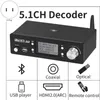 Connettori HD920PRO 5.1CH Decodificatore audio HD Bluetooth 5.0 Reciever per Dolby Atmos DTS AC3 4K 3D Converter SPDIF Arc PCUSB DAC