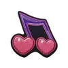 Twice the Love Music Note Patch Muziek Thema Geborduurd ijzer op of naai patches 2 75 3 INCH 286S