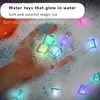 Luminous LED Ice Cubes Baby Bath Toys Glowing Party Flash Ball Christmas Halloween Festival Glow In The Dark Party Supplies L230518