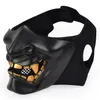 Máscaras de festa Airsoft Paintball Tactical Militar Prajna Half Face Mask