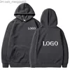 Herrtröjor tröjor herr casual pullover hoodies hösten linje tryck kläder herr hoodie sport street toppar anpassade 220816 z230701