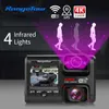 Car dvr 4K 2160P DVR D30H Dash Camera Support WiFi GPS Front and Cabin Both 1080P 4 IR GSensor Night Video Cam RecorderHKD230701