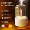 Diffusoren für ätherische Öle, 120 ml, tragbarer Kerzenlicht-Aroma-Diffusor, USB-elektrischer Luftbefeuchter für Zuhause, kühler Nebelhersteller, LED-Nachtlicht 230701